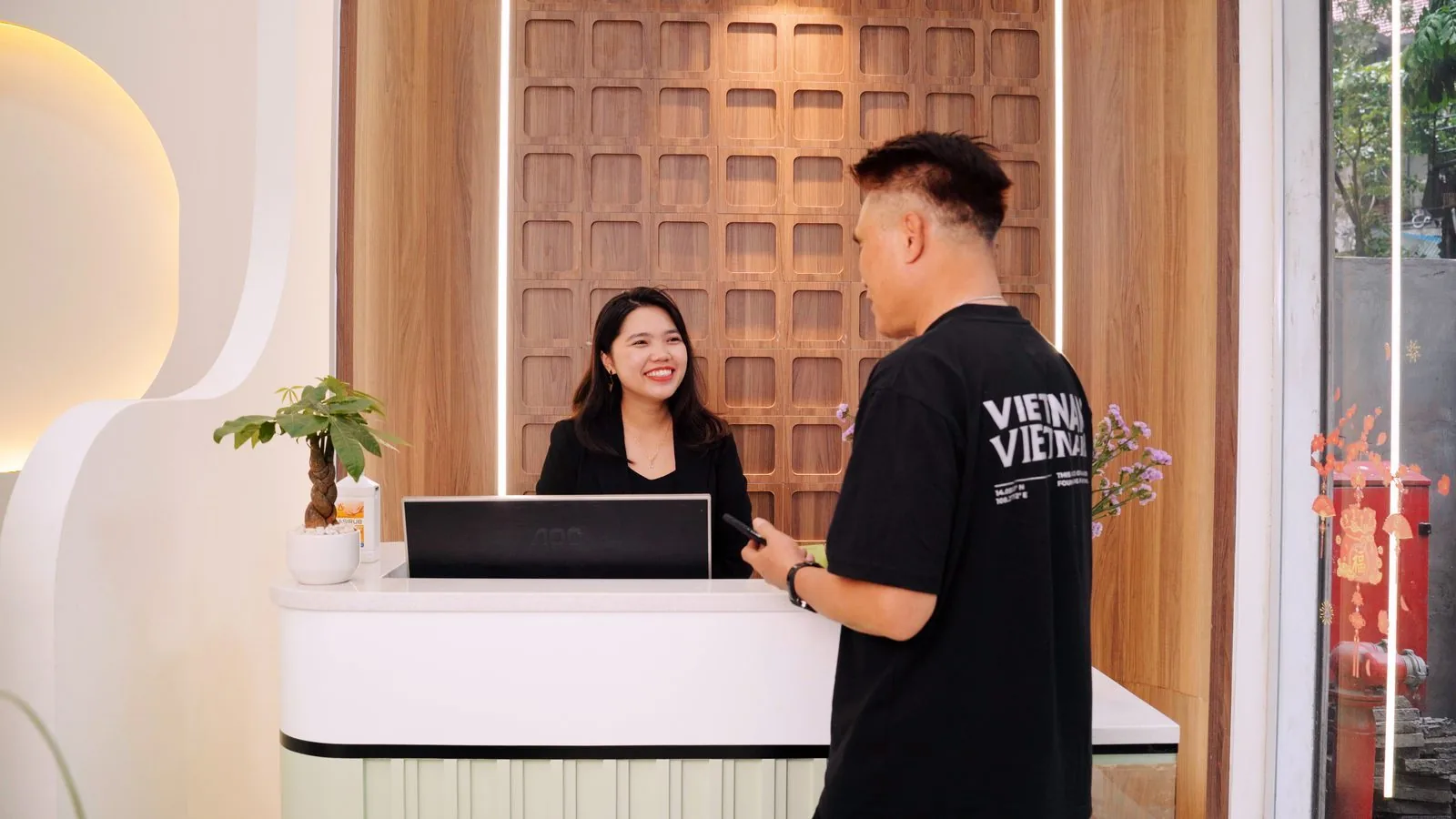 Reception area at Picasso Dental Clinic in Hanoi